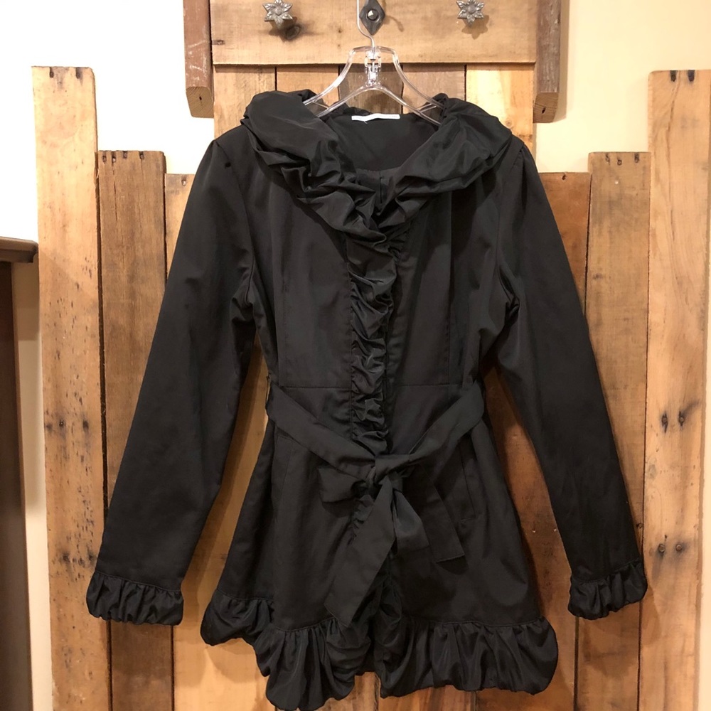 Maurices Ruffled Dress Coat